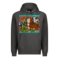 Charcoal Heather hereford cactus tumbler Premium Hoodie - JahusDesignShop