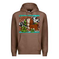 Chestnut hereford cactus tumbler Premium Hoodie - JahusDesignShop