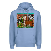 Colony Blue hereford cactus tumbler Premium Hoodie - JahusDesignShop