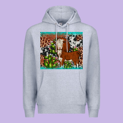 Hereford Cactus Tumbler Premium Hoodie Designed By Jahusdesignshop