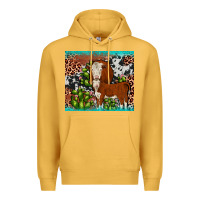 Mustard hereford cactus tumbler Premium Hoodie - JahusDesignShop