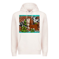 Pale Pink hereford cactus tumbler Premium Hoodie - JahusDesignShop