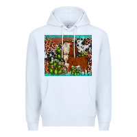 White hereford cactus tumbler Premium Hoodie - JahusDesignShop