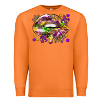 Carrot Mardi Gras lips Premium Sweatshirt - HowdyJamesFarm