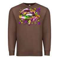 Chestnut Mardi Gras lips Premium Sweatshirt - HowdyJamesFarm