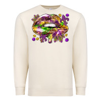 Sandshell Mardi Gras lips Premium Sweatshirt - HowdyJamesFarm