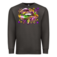 Smoke Mardi Gras lips Premium Sweatshirt - HowdyJamesFarm