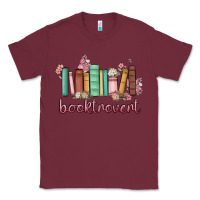 Burgundy booktrovert Classic Tee - MaliasSmallBusiness