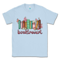 Dusty Blue booktrovert Classic Tee - MaliasSmallBusiness