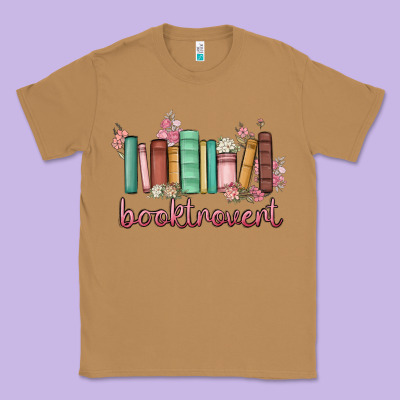 Booktrovert Classic Tee Designed By Maliassmallbusiness