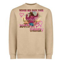 Mushroom whose bed have youre boots been under Heavyweight Sweatshirt - NancyCooperArtShop