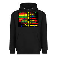 Black juneteenth american flag Heavyweight Hoodie - TumblerDesignByShophia