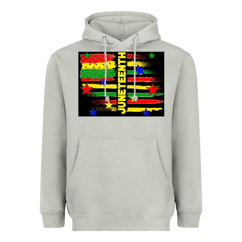 Juneteenth American Flag Heavyweight Hoodie by TumblerDesignByShophia | Teevron