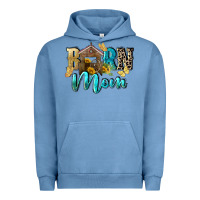 Pigment Pebble Blue Barn mom Mother's Day Urban Hoodie - FaDigitalArtStudio