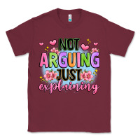 Burgundy not arguing just explaining Classic Tee - JahusDesignShop