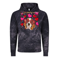 Cloud Black Valentines day  beagle Vintage Hoodie - RanaPortraitStore