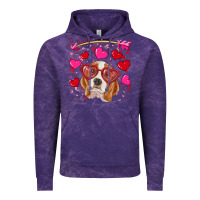Cloud Purple Valentines day  beagle Vintage Hoodie - RanaPortraitStore