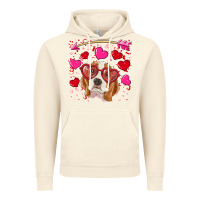 Vintage Artic Valentines day  beagle Vintage Hoodie - RanaPortraitStore