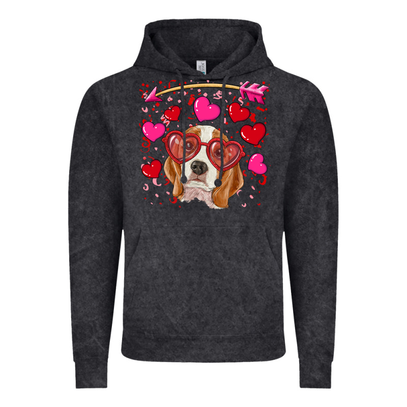 Valentines Day  Beagle Vintage Hoodie by RanaPortraitStore | Teevron