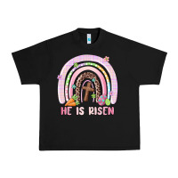 Black he is risen easter rainbow Urban Heavy Tee - MaliasSmallBusiness
