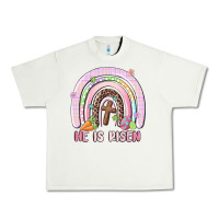 Pistachio he is risen easter rainbow Urban Heavy Tee - MaliasSmallBusiness