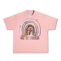 Salmon he is risen easter rainbow Urban Heavy Tee - MaliasSmallBusiness