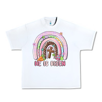 White he is risen easter rainbow Urban Heavy Tee - MaliasSmallBusiness