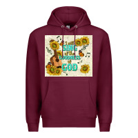 Burgundy i will sing of the goodness of god Premium Hoodie - TumblerDesignByShophia