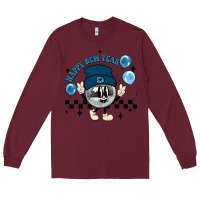 Burgundy happy new year disco ball Long Sleeve Tee - MaliasSmallBusiness