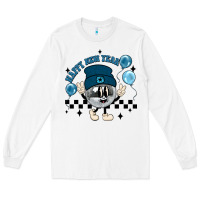 White happy new year disco ball Long Sleeve Tee - MaliasSmallBusiness