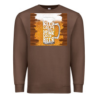 Chestnut keep calm and drink cold beer Premium Sweatshirt - TumblerDesignByShophia
