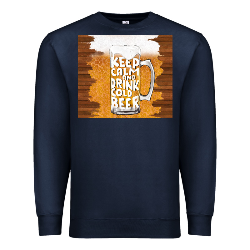 Keep Calm And Drink Cold Beer Premium Sweatshirt by TumblerDesignByShophia | Teevron