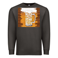 Smoke keep calm and drink cold beer Premium Sweatshirt - TumblerDesignByShophia