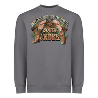 Storm whose bed have your boots under cowboy western Heavyweight Sweatshirt - NancyCooperArtShop
