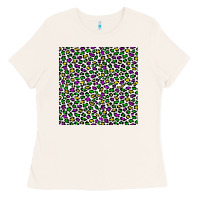 Bone mardi gras leopard  seamless pattern Ladies Tee - FaDigitalArtStudio