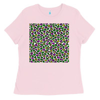 Bubblegum Pink mardi gras leopard  seamless pattern Ladies Tee - FaDigitalArtStudio