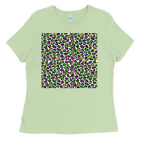 Matcha mardi gras leopard  seamless pattern Ladies Tee - FaDigitalArtStudio