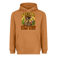 Meerkat Welcome to the wild west Cowboy boots Heavyweight Hoodie - HowdyJamesFarm