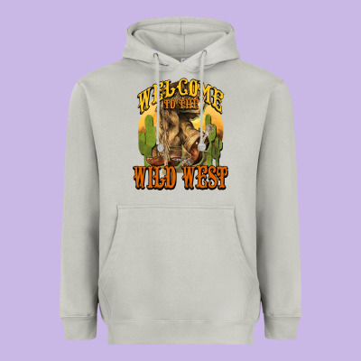 Welcome To The Wild West Cowboy Boots Heavyweight Hoodie Designed By Howdyjamesfarm