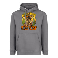 Storm Welcome to the wild west Cowboy boots Heavyweight Hoodie - HowdyJamesFarm