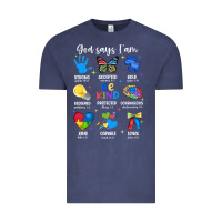 Vintage Denim god says i am autism Vintage Tee - JahusDesignShop