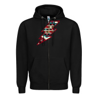 Black Western Aztec Pattern Lightning Zipper Hoodie - Bettercallsaul