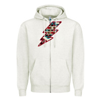 Oatmeal Heather Western Aztec Pattern Lightning Zipper Hoodie - Bettercallsaul