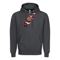 Western Aztec Pattern Lightning Zipper Hoodie | Teevron