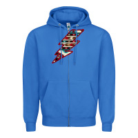 True Royal Western Aztec Pattern Lightning Zipper Hoodie - Bettercallsaul