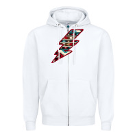 White Western Aztec Pattern Lightning Zipper Hoodie - Bettercallsaul