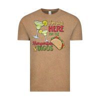 Vintage Coffee i'm here for the margaritas and tacos Vintage Tee - MaliasSmallBusiness