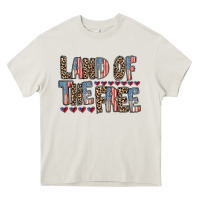 Cream land of the free Heavy Core Tee - RacoonDesign