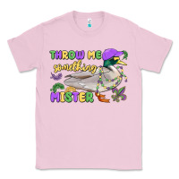 Bubblegum Pink throw me something mister mardi gras duck Classic Tee - MaliasSmallBusiness