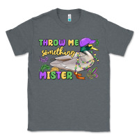 Charcoal Heather throw me something mister mardi gras duck Classic Tee - MaliasSmallBusiness